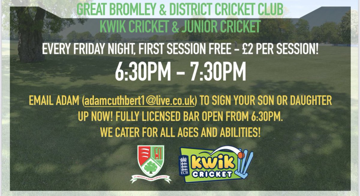 Great Bromley CC tweet media