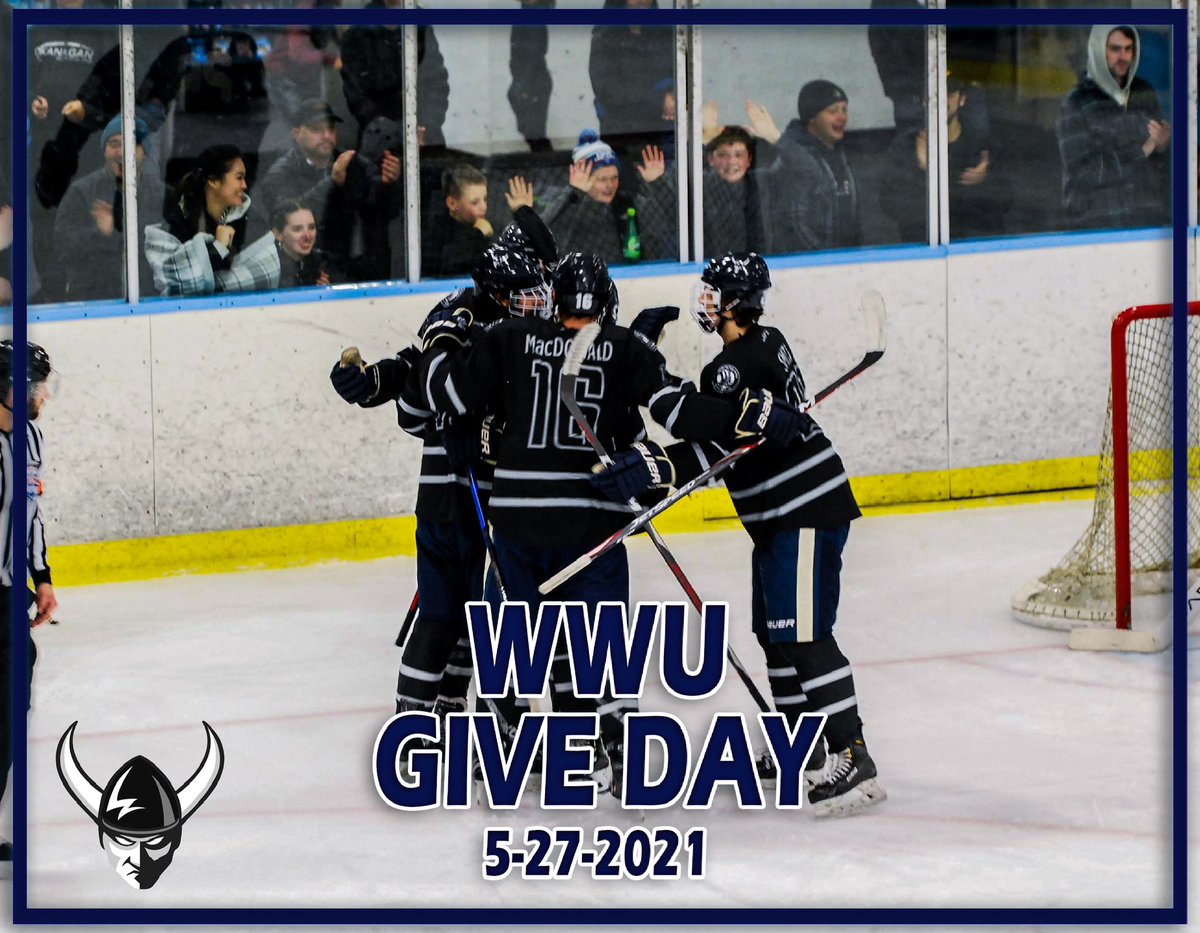 WWUHockey's tweet photo. We’re officially halfway to our $15,000 goal!!! Keep those donations coming and share share share!!!! Visit https://t.co/SX6vHKDGfa to donate now and show your support!
#WWUGiveDay #RowViks🤘 #GoViks https://t.co/w7mCh6thl2