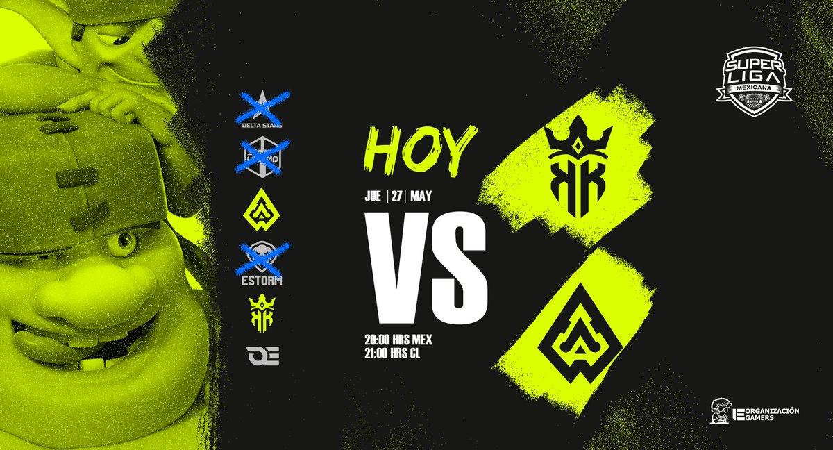 eGamersGG's tweet photo. #SLMx🇲🇽 • MATCHDAY!
Hoy continúa la lucha por el campeonato en la arena de Clash Royale, no te pierdas los enfrentamientos:
@KingOfKings_GG 🆚 @WarriorsAztecGG
⏰ • 20:00hrs🇲🇽 - 21:00hrs🇨🇱
🎙️ • @Recameca
📺 • https://t.co/LfTjZ8gnnq
¡Te esperamos!
#NothingStopsUsEGS🤖 https://t.co/wN5OvUGL2Y