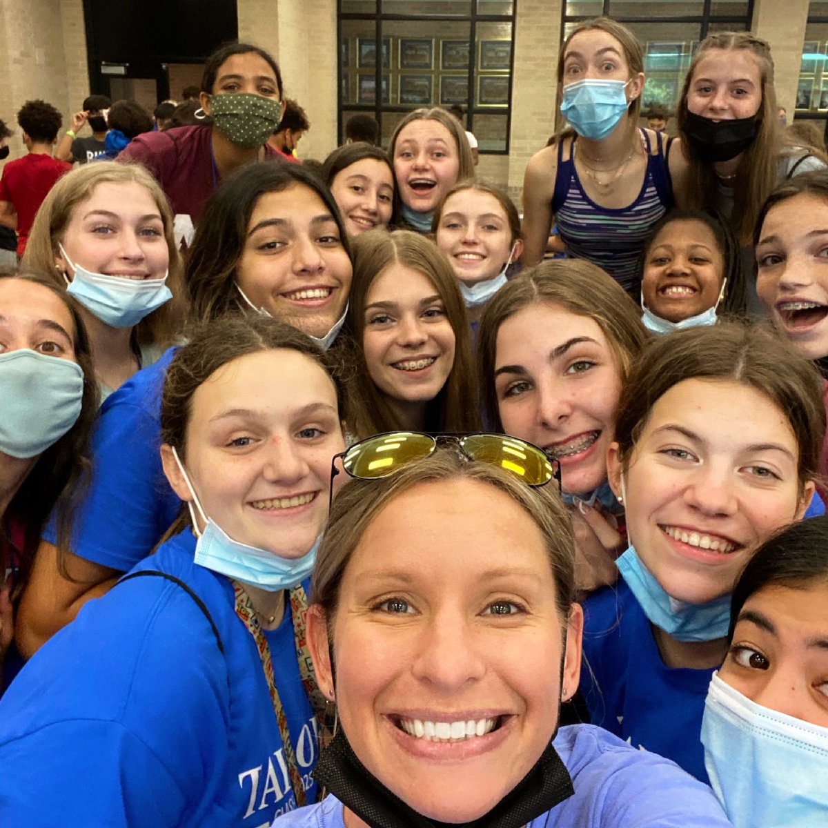 stowers_MMJH's tweet photo. It’s going to be a different place without this group of young ladies around. I got pretty used to seeing their smiling faces in the gym these past 3 years, and I’m really going to miss them...I’m not crying, you’re crying 😭😭😭 https://t.co/8J0bnoeYOA
