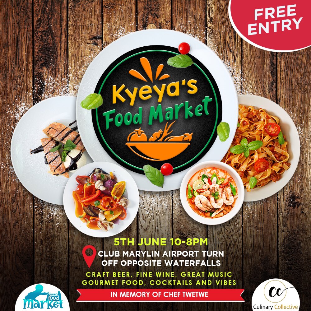ChefKatatala's tweet photo. Hellos foodies, wine lovers, craft beer enjoyers we back with #kyeyasfoodmarket on the 5th of June, vibes music and amazing food hope you can join us as we warm up for winter ๐ kindly rt and share to help a foodie on your tl. This market will be dedicated to @TwetweB rt ๐ https://t.co/GXmCe1V6sd