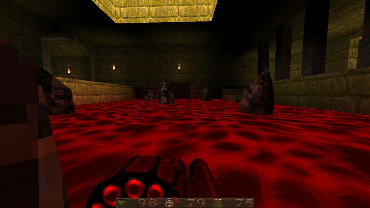 LscaEduardo's tweet image. Some New Pictures of my Map for #Quake25 anniversary #Trenchbroom #QuakeMapping #idSoftware #retroFPS