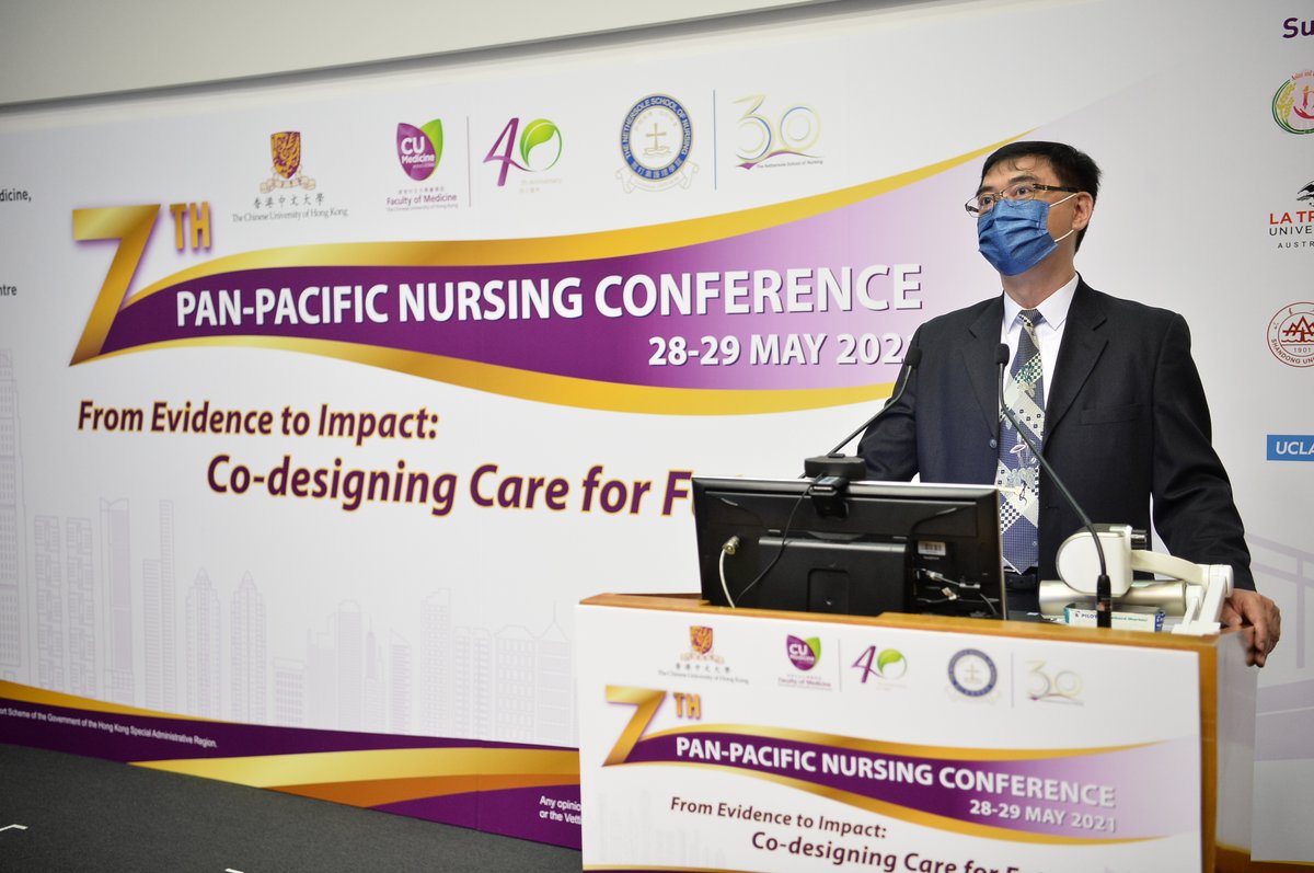 7thpanpacificnc's tweet photo. Thank you Prof. Sophia Chan, Secretary for Food &amp; Health, Prof. Mai-har Sham , Pro-Vice-Chancellor of CUHK, and Prof. Wai-tong Chien @WT_Chien, Director of @cuhknursing for officiating and addressing at the opening ceremony👏 https://t.co/GDsWxaUxL9