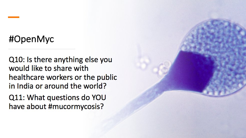 MSG_ERC's tweet photo. #OpenMyc 
Q10: Is there anything else you would like to share with healthcare workers or the public in India or around the world? 
Q11: What questions do YOU have about #mucormycosis? https://t.co/QW680mBx5Y