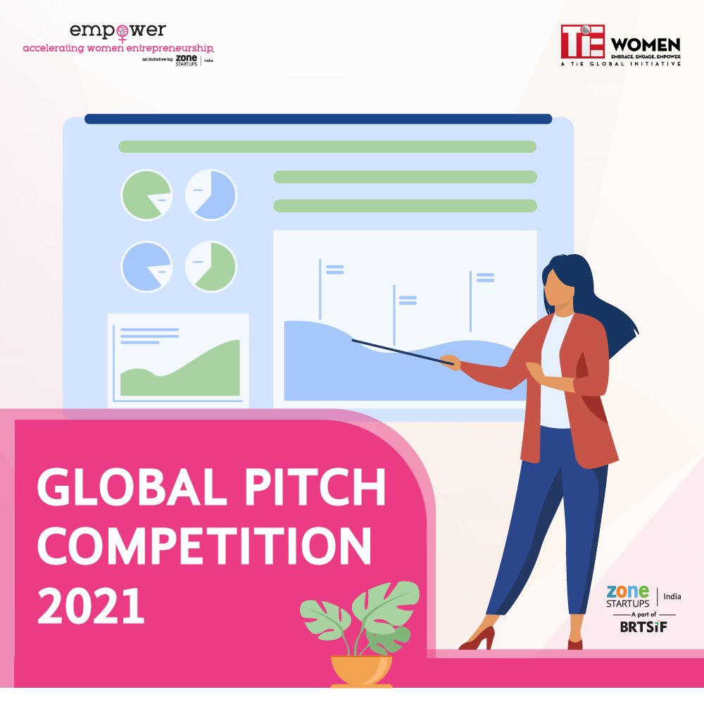 Zone Startups/India is thrilled to #announce that the #applications for #empoWer 6th edition in #partnership with TiE Women are open!! 
An #opportunity for #womenentrepreneurs to participate in #Global #Pitch #Competition 

#Join the ZSIEmpoWer #legacy: bit.ly/empoWer2021