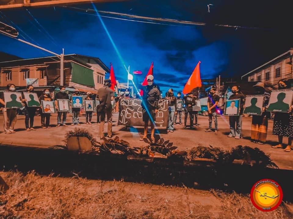 IrrawaddyNews's tweet photo. Residents of #Dawei in #Tanintharyi  Region held a memorial for four civilians who died in crackdowns by junta forces in the town three months ago. (Photo: DGSC) 

#WhatsHappeningInMyanmar https://t.co/rX0M1qksg0