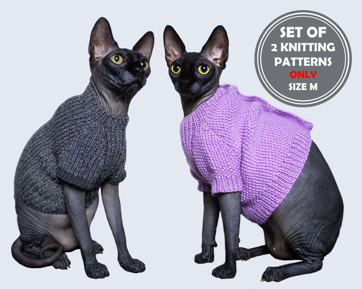 ClothesForCat's tweet photo. Excited to share the latest addition to my #etsy shop: Set of 2 knitting patterns: cat blackwhite seamless sweater and sweater with buttons for cat // Only size - M https://t.co/BvfxXO7Gt6 #birthday #stpatricksday #knitting #catjumperpattern #knittedcatsweater #catswea https://t.co/fKZF8f77jZ