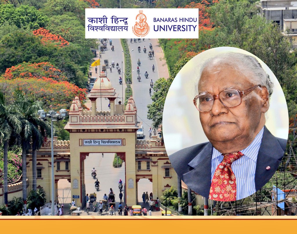 VCofficeBHU's tweet image. Congratulations to Bharat Ratna Prof. C.N.R. Rao on receiving the International Eni Award 2020 titled &quot;Energy Frontier Award&quot; for research in renewable energy. BHU fraternity feels proud for one of its alumnus being awarded with such a prestigious award.