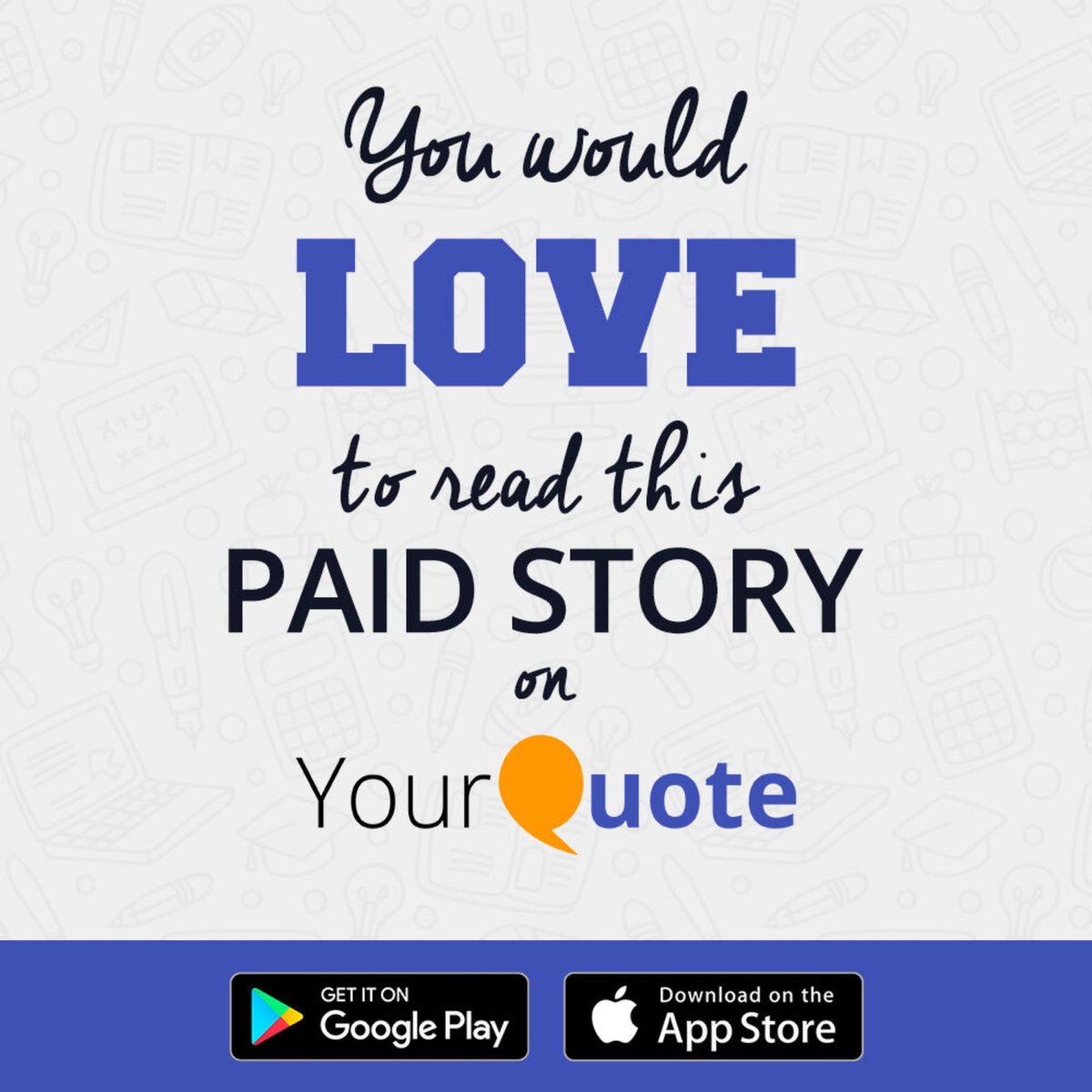 Rh39588843's tweet photo. I have written and shared this paid story on YourQuote app. I would love to invite you to read it: https://t.co/thk8mXII4K https://t.co/KlgCdH2oJd