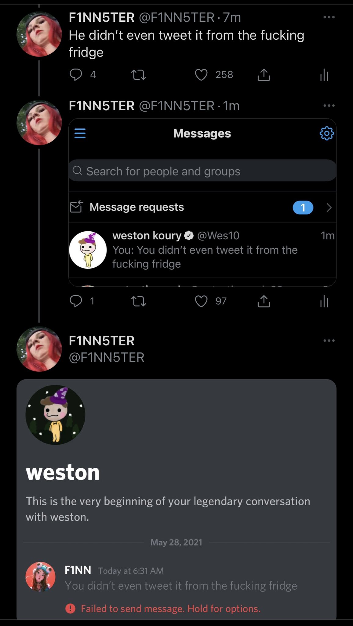 F1NN5TER on Twitter "CptPuffy Wes10 He’s ignoring our cries https