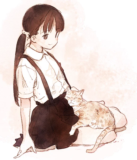 落書き
クリスタの新しい水彩ブラシ、面白いけどコントロールが難しい。 