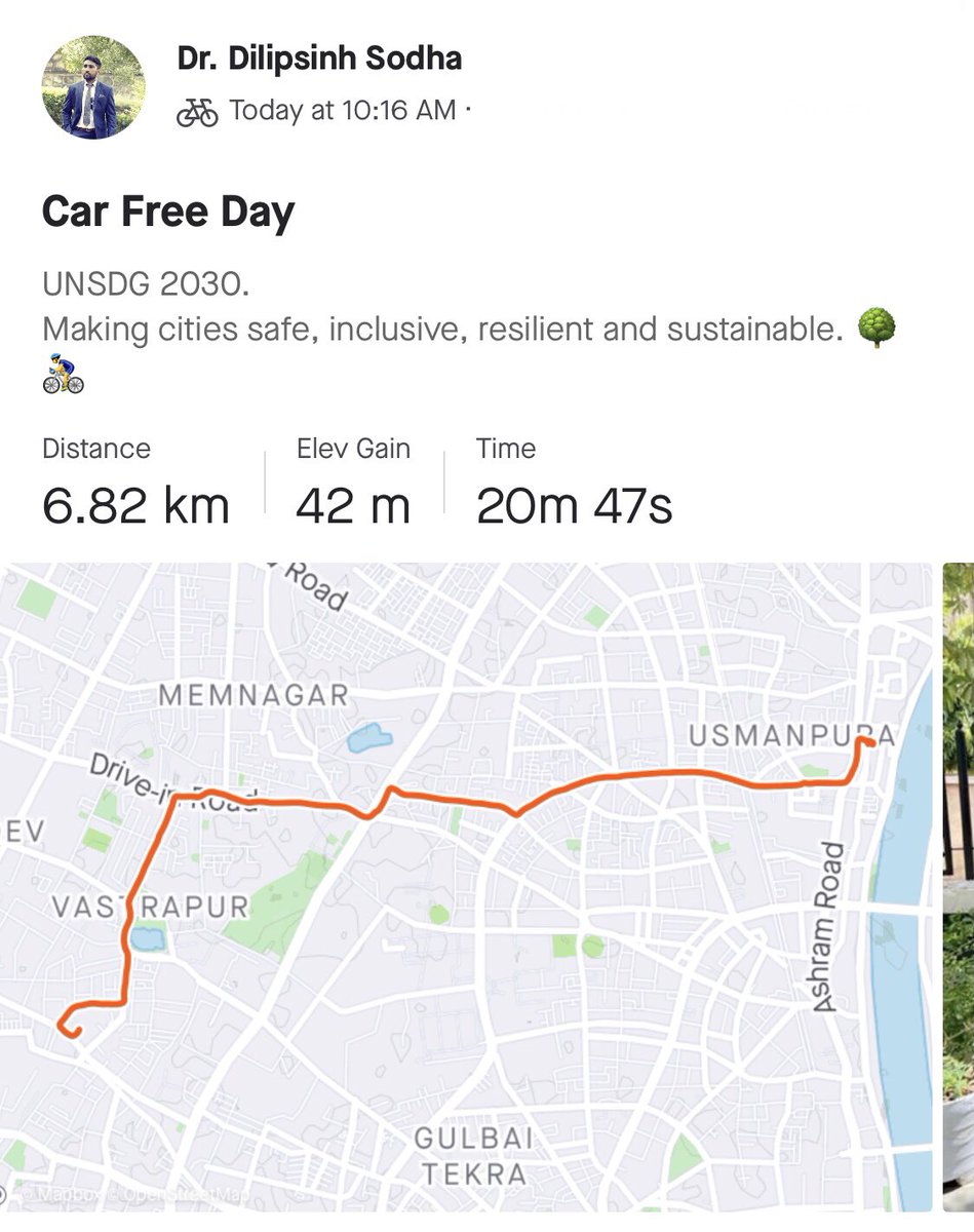 DrDilipSodha's tweet photo. #CarFreeDay once a week
એક દિવસ 🚴‍♂️ માટે

Commute by a train, bus, bicycle, carpool or walking. Work from home also counts.

@BYCS_org goal: 50% of all trips by bicycle, by 2030.

#Cycles4Change #Cycles2Work https://t.co/3dyN0ddWaQ