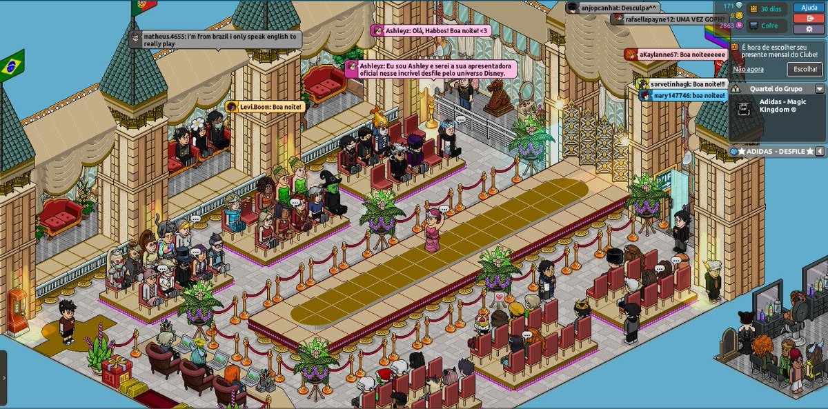 agenciadidas's tweet photo. ⭐~ Hoje a noite no Habbo foi marcada por muita magia e uma aventura do universo Disney. Nosso desfile com premiação de 100 câmbios + HC foi um sucesso! 

🪄 ~ Agradecemos ao nosso fã-site parceiro, @Habblindados pela cobertura do evento! https://t.co/VTS50oD6kN