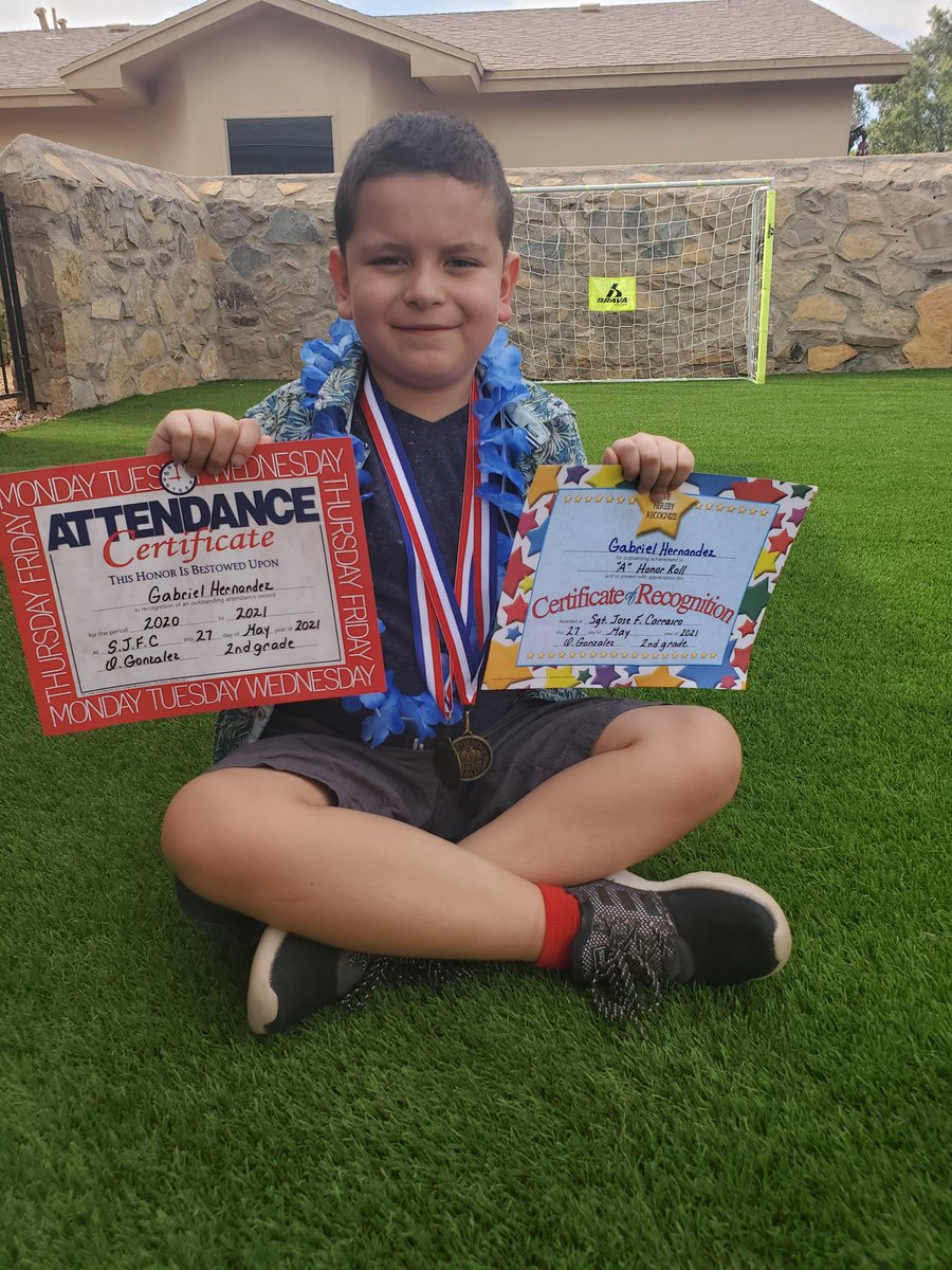 My boy is ready for 3rd grade! He finished off the year with 'A' Honor Roll, Perfect Attendance, and a Reading Award! In a year like no other, he continued to persevere! #proudmom #BuffaloStrong #21stCenturyBuffs