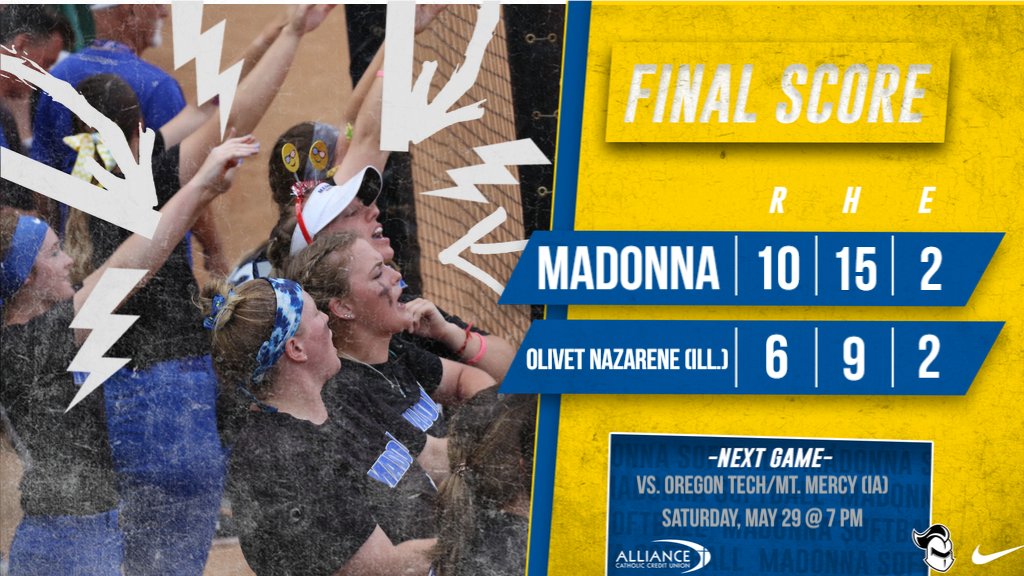 It feels good to get a win...

@fessenden1499 3-for-3, 1 run
<a href="/amyclegg_/">Amy</a> 2-for-2, 1 run
@brooklyndolloff 2-for-4, 2 runs, 2 RBI
@MaesonSchlaud35 6.1 IP, 2 R, 1 ER, 6 H, 4 K

#CrusaderNation