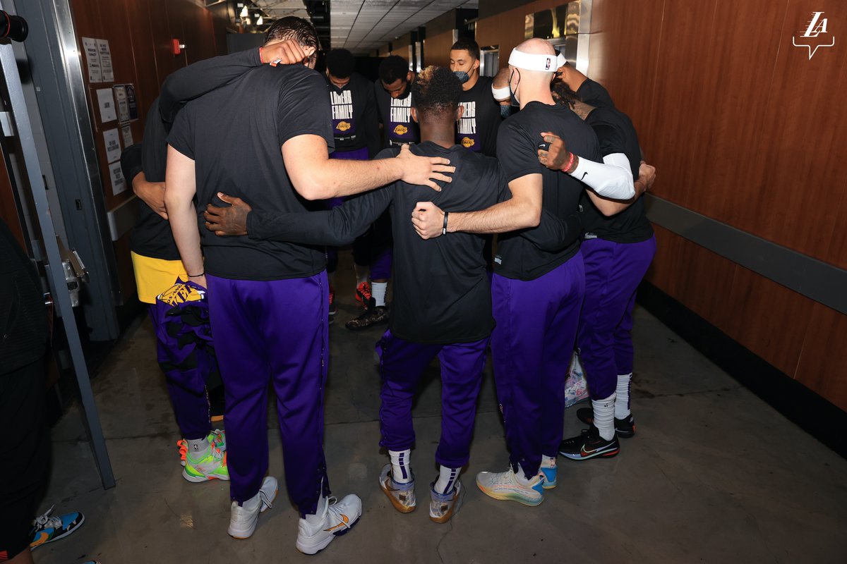 In this together. #LakersFamily