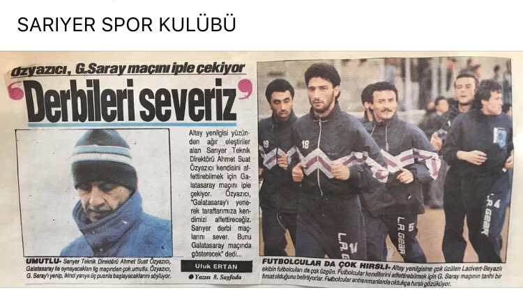 Sarıyer spor kulübü #sarıyer #beyazmartı #süperlig #futbol #nostalji #sarıyersporkulübü