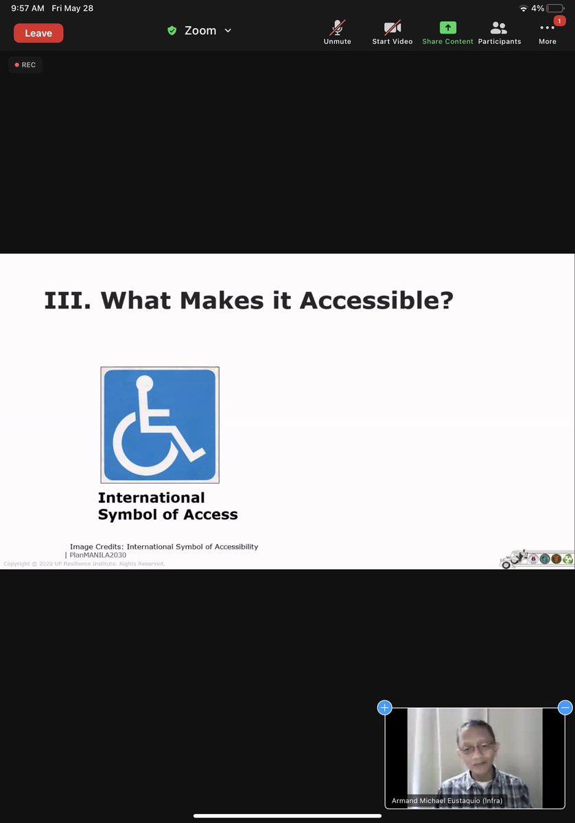 nababaha's tweet photo. ATM: Consultation workshop with stakeholders for planning the City of Manila. Architect Armand Eustaquio talking about accessibility for people with disabilities. @IskoMoreno 
#CLUP #CDRA #LCCAP #DRRMP #UPRI #NOAH https://t.co/LEFkv87IhE