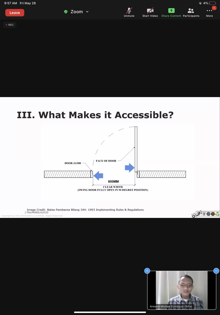 nababaha's tweet photo. ATM: Consultation workshop with stakeholders for planning the City of Manila. Architect Armand Eustaquio talking about accessibility for people with disabilities. @IskoMoreno 
#CLUP #CDRA #LCCAP #DRRMP #UPRI #NOAH https://t.co/LEFkv87IhE