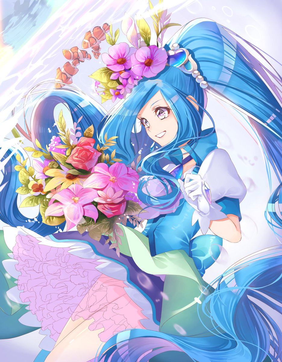 「#みなさん去年の今頃はどんな絵描いてましたか 
キュアフォンテーヌが出てきてちょ」|ゆうたろうのイラスト