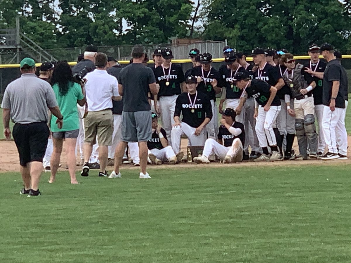 Coach41Md's tweet photo. They made the Rockets travel 92 miles to play on a field with ongoing construction only 50 ft away, assigned Umps who seemed to strongly dislike black jerseys, and yet the District Trophy came home to McNick!!
#Overcome
#BondedTogether https://t.co/A9fScPtOA1