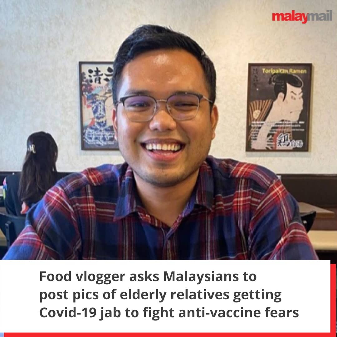 malaymail's tweet photo. βI hope we can all do our part to stop this pandemic,β wrote Khairulaming, whose full name is Khairul Amin Kamarulzaman.
Read more at https://t.co/fkVs5x99CN
Β
πΈ: Instagram/khairulaming & Ahmad Zamzahuri
#foodvlogger #postpics #elderly #covid19 #vaccination https://t.co/J7BApcYA0b
