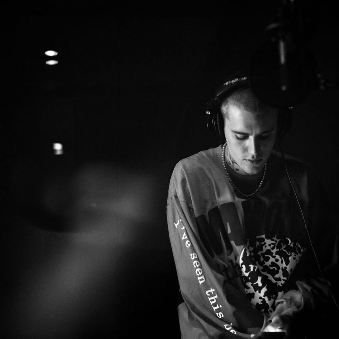 Justin Bieber is in the studio