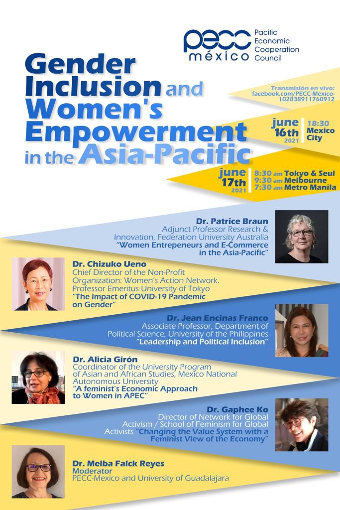 FACEBOOK LIVE: facebook.com/PECC-M%C3%A9xi…

Programa del evento ➡ es.pecc-mexico.org/2021/05/20/gen…

JUNE 16TH ➡ 18:30 / MEXICO CITY
JUNE 17TH ➡ 08:30 / TOKYO &amp; SEOUL
JUNE 17TH ➡ 09:30 / MELBOURNE
JUNE 17TH ➡ 07:30 / METRO MANILA