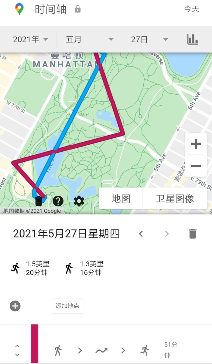 Although I just run+walk 50 minutes #ICSE21isrunning, I must be the special one since I ran on the water acording to the guess of google map :)
