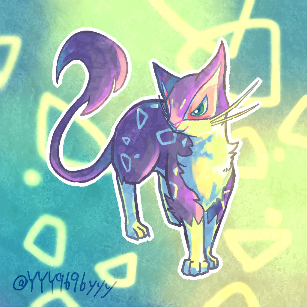 6100人記念絵 タマザラシ レパルダス ガラルダルマッカ ミミロ 柚子茶漬け Skeb始のイラスト