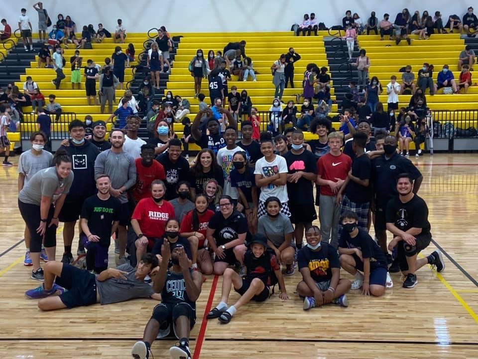 VRMSGAthletics's tweet photo. What a great faculty/student game on the last day! @ridgegirlsbball @FRhoops @VistaRidgeMS @VRMS_Athletics @KISDAthletics #goodgame #facultywon #hoops #basketball #pantherpride #everypanther https://t.co/OKIsTrkCSU