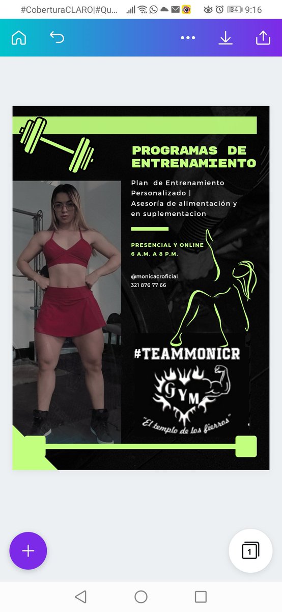 TeamMoniCR's tweet photo. #teamMoniCR #personaltrainer https://t.co/2pkRfKH9c3