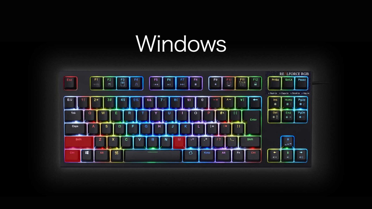 Realforce リアルフォース 公式 Rf ショートカットtips Discord 内で使用できるミュート切り替えのショートカットキー Win Ctrl Shift M 赤色部分 Mac Cmd Shift M 黄色部分 くしゃみなど自分の音声を消したいときに便利です