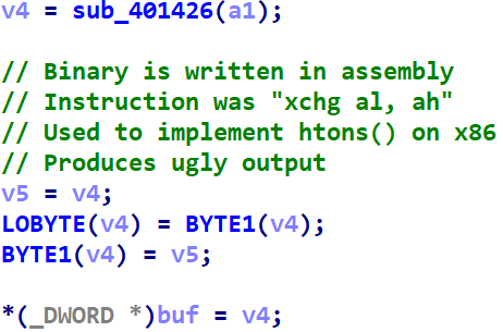 RolfRolles's tweet photo. I finally found a good use for Hex-Rays "Decompile as call", albeit a pretty niche one. https://t.co/bNVUBryQad