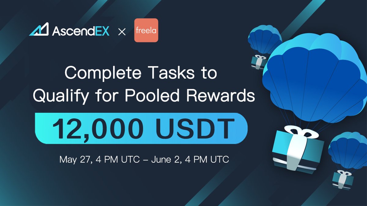 Help us celebrate the listing of <a href="/Freela_official/">Freela</a>. Complete tasks to qualify for pooled rewards of up 12,000 #USDT in #FREL!

1⃣ Sign up on AscendEX
2⃣ Unlock tasks
3⃣ Complete tasks to get rewards

Participate now 👉 bit.ly/2RRkRue