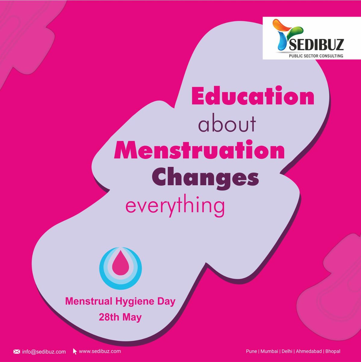 Menstruation is not a problem, poor menstrual hygiene is. Educate people about #MenstrualHygiene
#MenstrualHygieneDay