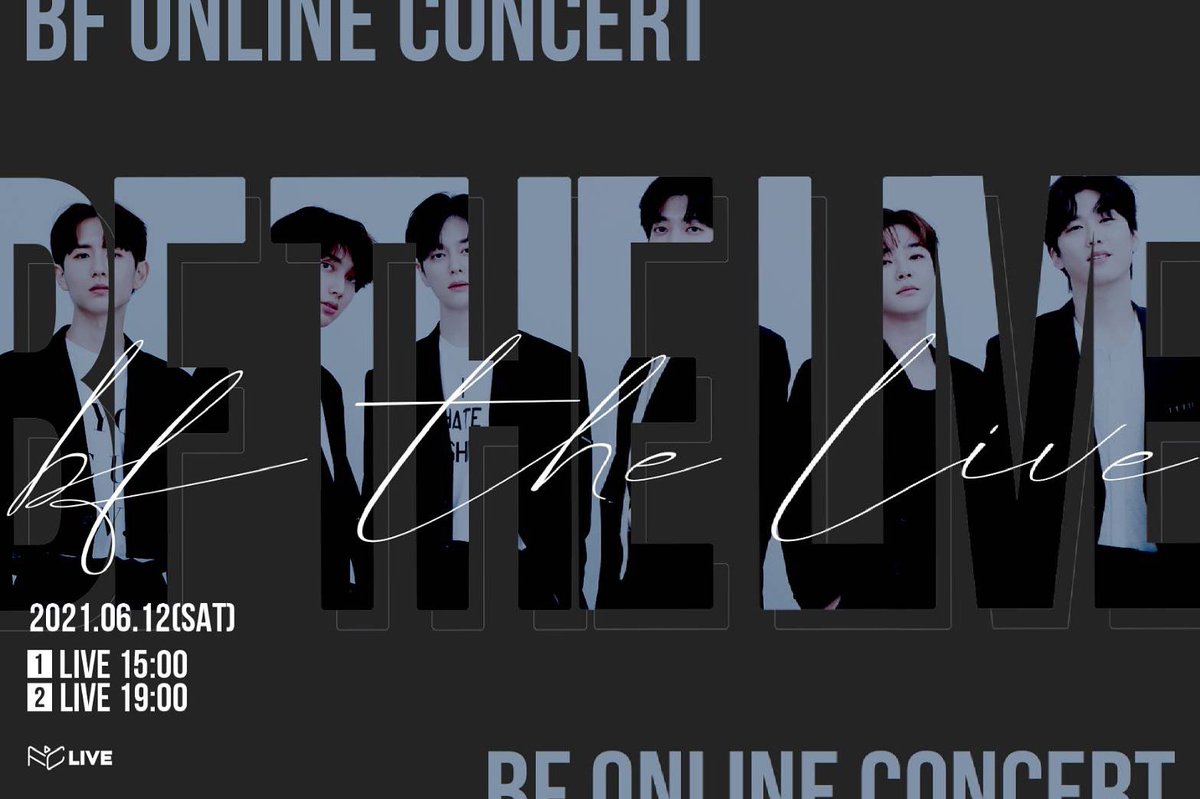 FCLIVE_official's tweet photo. ✨🎟TICKET OPEN❣️✨

🌟#BF ONLINE CONCERT'BF The Live'🌟
전 #BOYFRIEND

🗓6.12(SAT)  
Show1  3:00PM / Show2  7:00PM
✅Online sign event is also held after the show

▼TICKET🎫▼
Show 1) https://t.co/0zRgFtAiSb
Show 2) https://t.co/pxugSwxqAW

#동현 #현성 #정민 #영민 #광민 #민우 https://t.co/x1idupNYmo