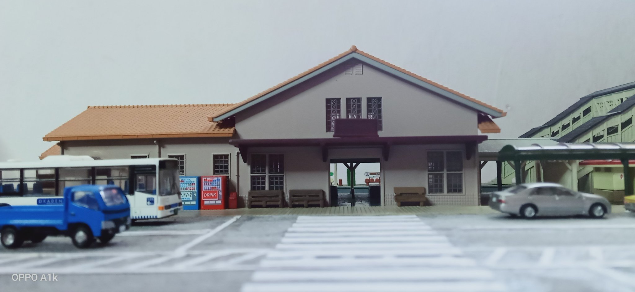 Nゲージ ジオラマ KATO 高架線路 トミックス 神社 コンビナート