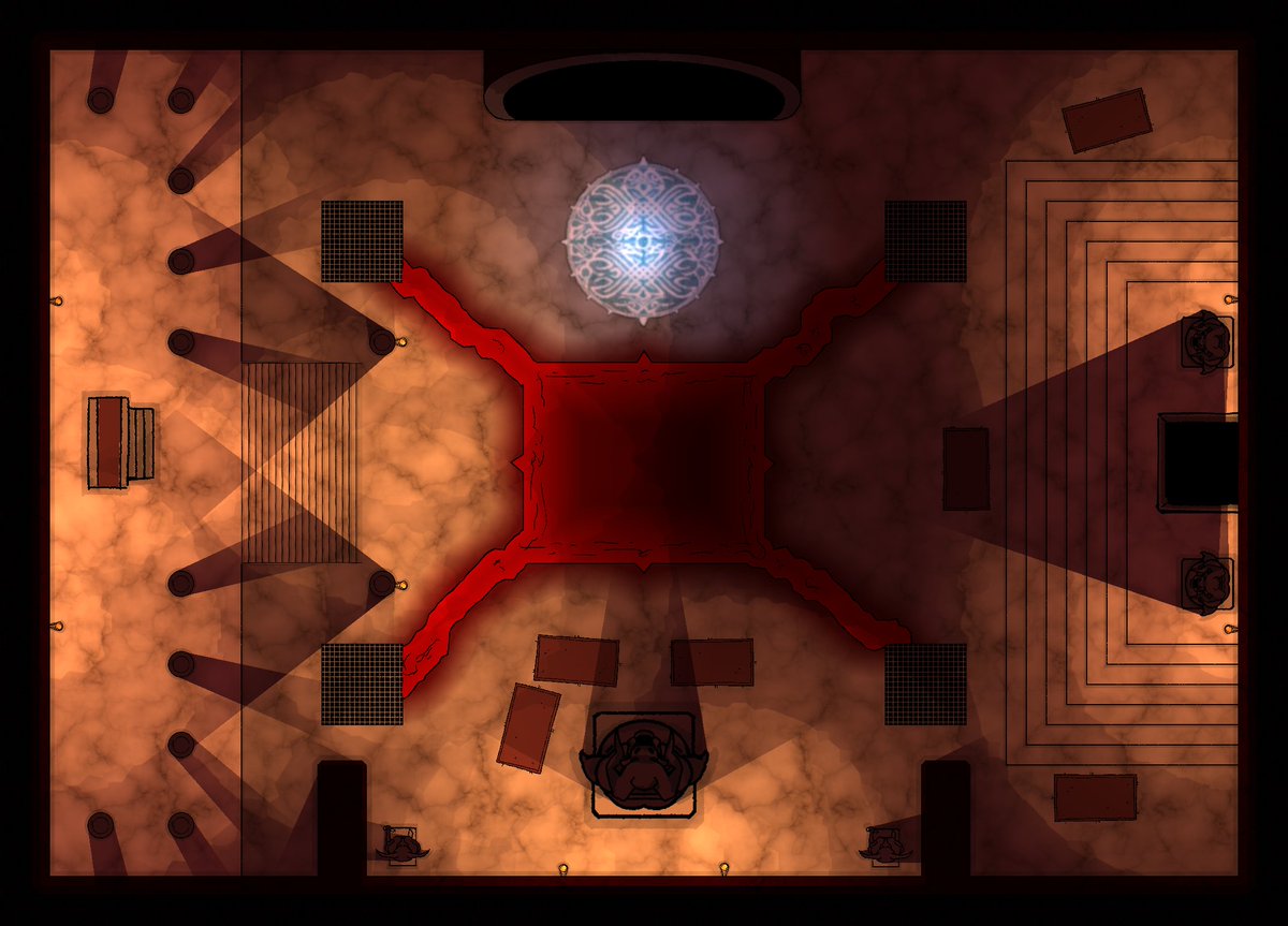 Just finished creating maps for the 4e adventure Keep on the Shadowfell. #dnd #ttrpg 

Full sized / alternate versions (plus the other 4 maps) available at patreon.com/posts/keep-on-…