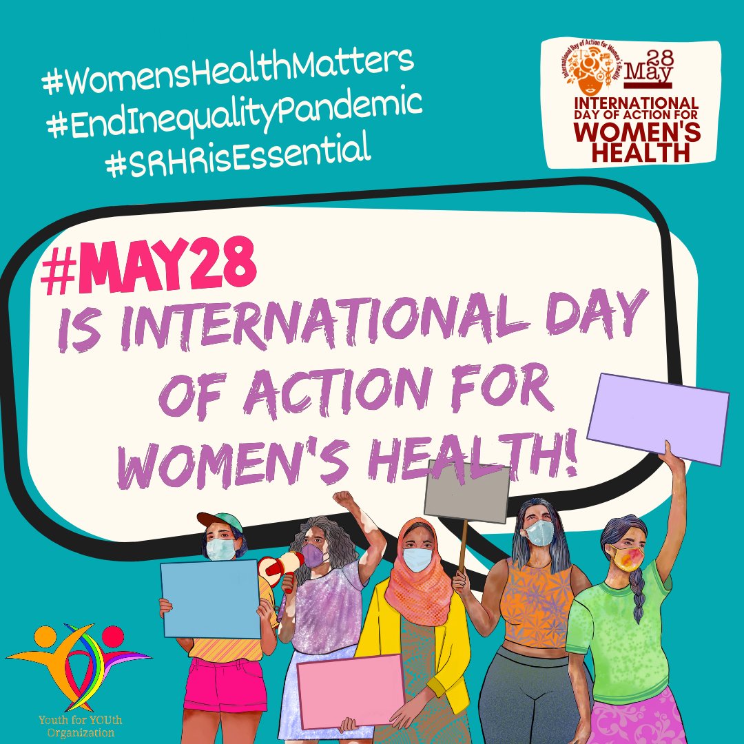 YouthforYOUthO1's tweet photo. This May 28, join us in calling to #EndInequalityPandemic, expressing outrage and asserting once again that #SRHRisEssential, and demanding accountability because #WomensHealthMatters!
Click here to know more
👉 https://t.co/XpDqYL7tDG
#SRHRisEssential #May28 #WeAreYouthForYOUth https://t.co/UzZFd3lpHw