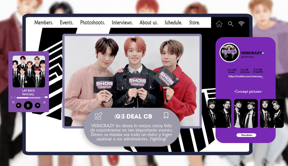vericrazy_'s tweet photo. ㅤ 🍒・𝐕𝐄𝐑𝐈𝐂𝐑𝐀𝐙𝐘 ιs hᥱrᥱ !  :  280521  ៹  event : #GIDEAL1STCB + #GIDEAL_HANN ♪ 

Tres de siete se encuentran listos para el regreso de @GIDEALTW. Les deseamos mucha suerte y esperamos su carrera musical siga llena de éxitos. ¡Felicidades!

[ @SPCTRUM_ENT ] https://t.co/B6SLREPfIi