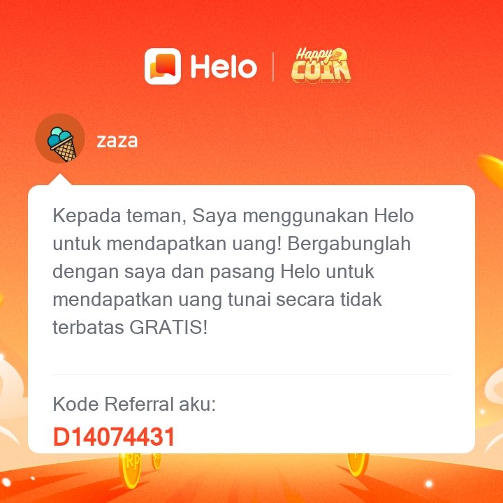 Jayuzrock's tweet photo. *Kode Referral aku: D14074431* Download Helo dan dapatkan Rp 400 langsung 🤑, dapatkan *Rp 62.000* untuk setiap orang yang kamu undang, tanpa batas. ✅100% Nyata. Klik link berikut untuk download Helo 🔗:
https://t.co/Gvo9HFBzUG https://t.co/4UqLYM8UZK