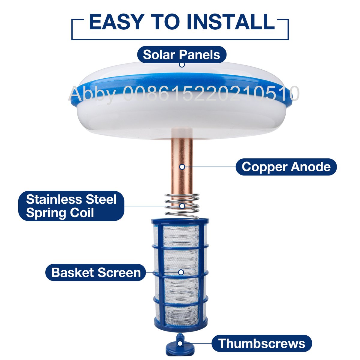 Reduces Chlorine Algae Purifier Pool Solar Ionizer
#poolchlorine
#inhibitalgae
#swimmingpoolcleaner
