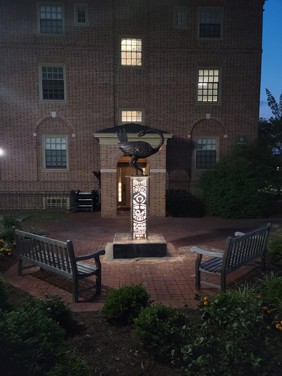 1FishStudio's tweet image. Sankofa Seed, Bronze,, Stainless Steel, 4' x 4' x 10.' Go back and fetch it!