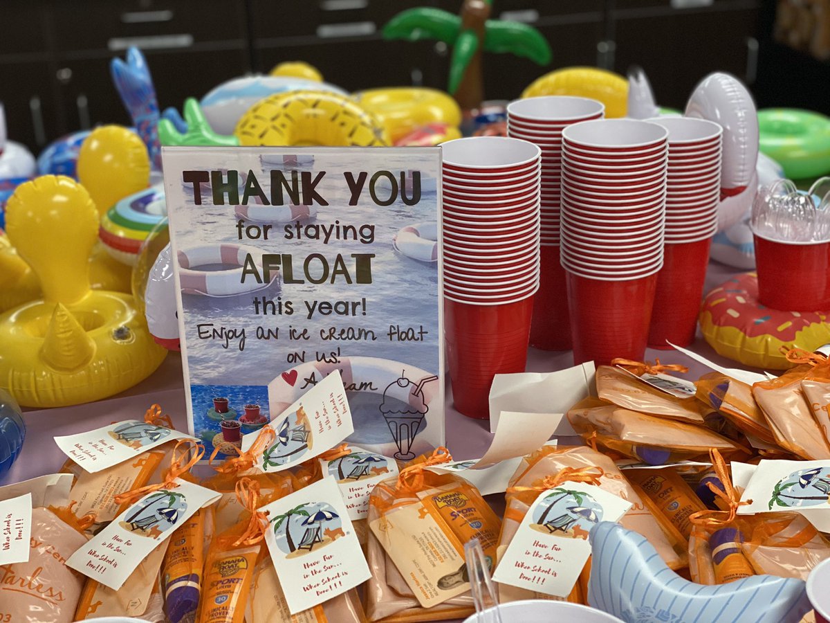 MKMooreCfisd's tweet image. Thank you to our awesome staff for staying afloat this year through a year like no other! The way each of your supported one other and your students was incredible! We are grateful for you! #ItsWhatMustangsDo @cyfairMillsap 🏝