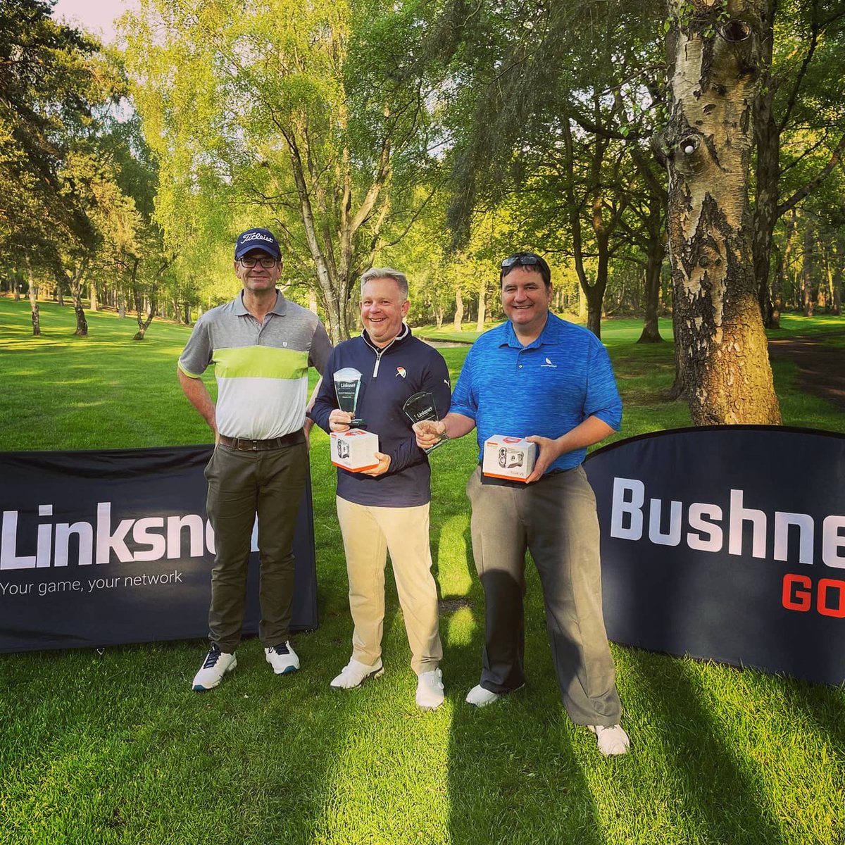 IngestreParkGC's tweet photo. Huge #congratulations to @andyb381 and Kevin Raybold on winning the @linksnetgolf @BushnellGolf Pairs Championship held on #TheDutchess @WoburnGC

#champions #winners #linksnet #bushnell #bushnellgolf #trophy #winning #golf #golfers #members 
@MidlandsGolfer @IPGCourseupdate https://t.co/ly6o6pE2jw