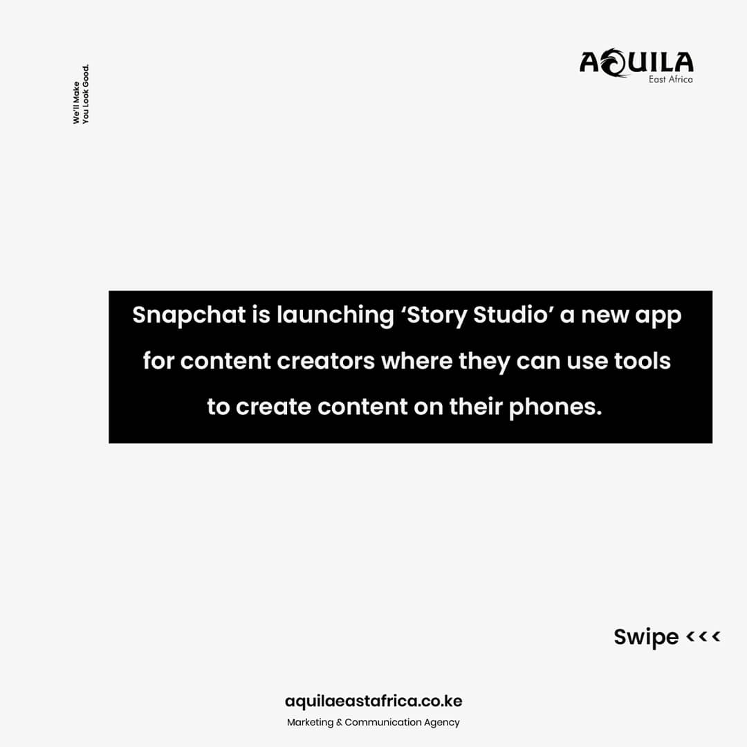 AquilaEA's tweet photo. Recently, Snapchat made some changes to its app. 
Will this increase Snapchat Monthly users? 

#snapchat #business #monthlyusers 

 #marketing #business #branding #marketingdigital #digitalmarketing https://t.co/4QaXDd3NA8