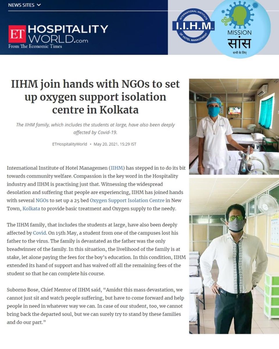 tomishra's tweet photo. Need of the hour... IIHM steps up when the city is suffering. Thank you @subornobose sir @DirectorIIHM ma’am

#saans #Kolkata #iihm https://t.co/hEOyzp4ug4