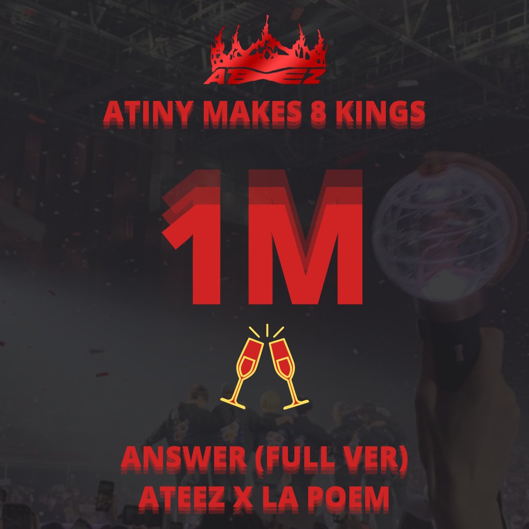 ATEEZNoticia's tweet photo. [YOUTUBE] A apresentação do ATEEZ X LA Poem chegou em 1 milhão de visualizações no YouTube. Nossa meta é 10 milhões em 24 horas.

ANSWER IS OUT
@ATEEZofficial #ATEEZ_x_LaPoem #AnswerIsHere #ATEEZ #에이티즈

ATEEZ - ANSWER (Ode To Joy) Full Ver X LA Poem: https://t.co/BJUWxB9EfU https://t.co/0Tub5nuhTL