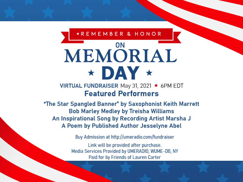In addition to guest speakers, artists will also pay tribute to those who paid the ultimate sacrifice.